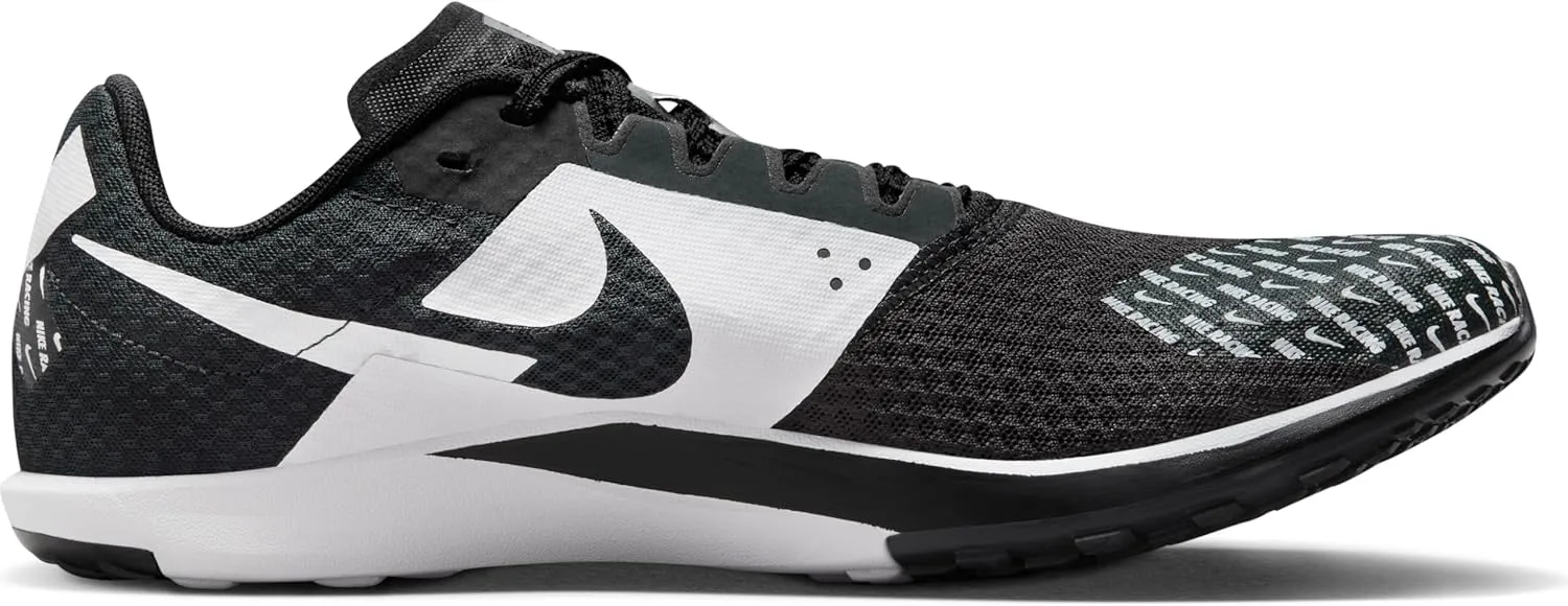 Nike Rival Waffle 6 Road and Cross-Country Racing Shoes (DX7998-100, White/Black-Pure Platinum)