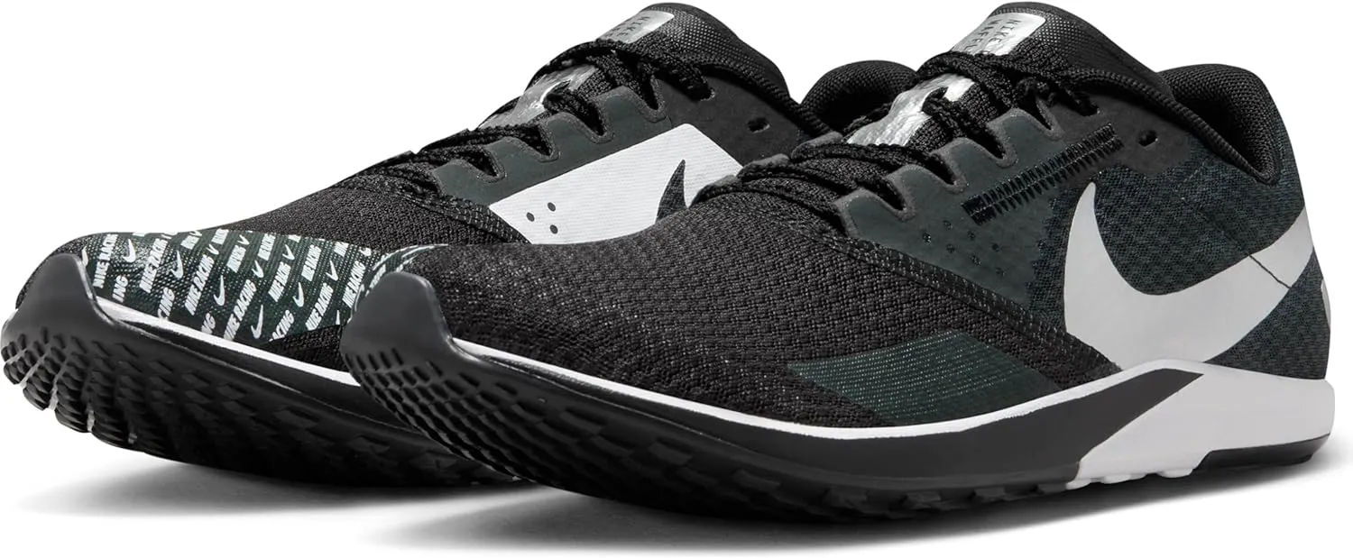 Nike Rival Waffle 6 Road and Cross-Country Racing Shoes (DX7998-100, White/Black-Pure Platinum)