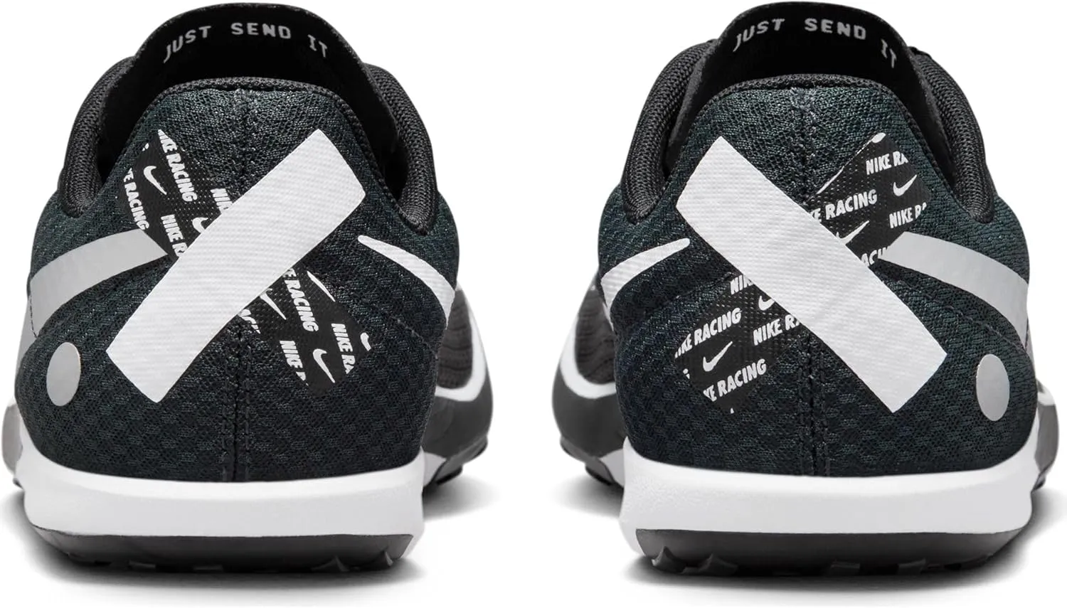Nike Rival Waffle 6 Road and Cross-Country Racing Shoes (DX7998-100, White/Black-Pure Platinum)