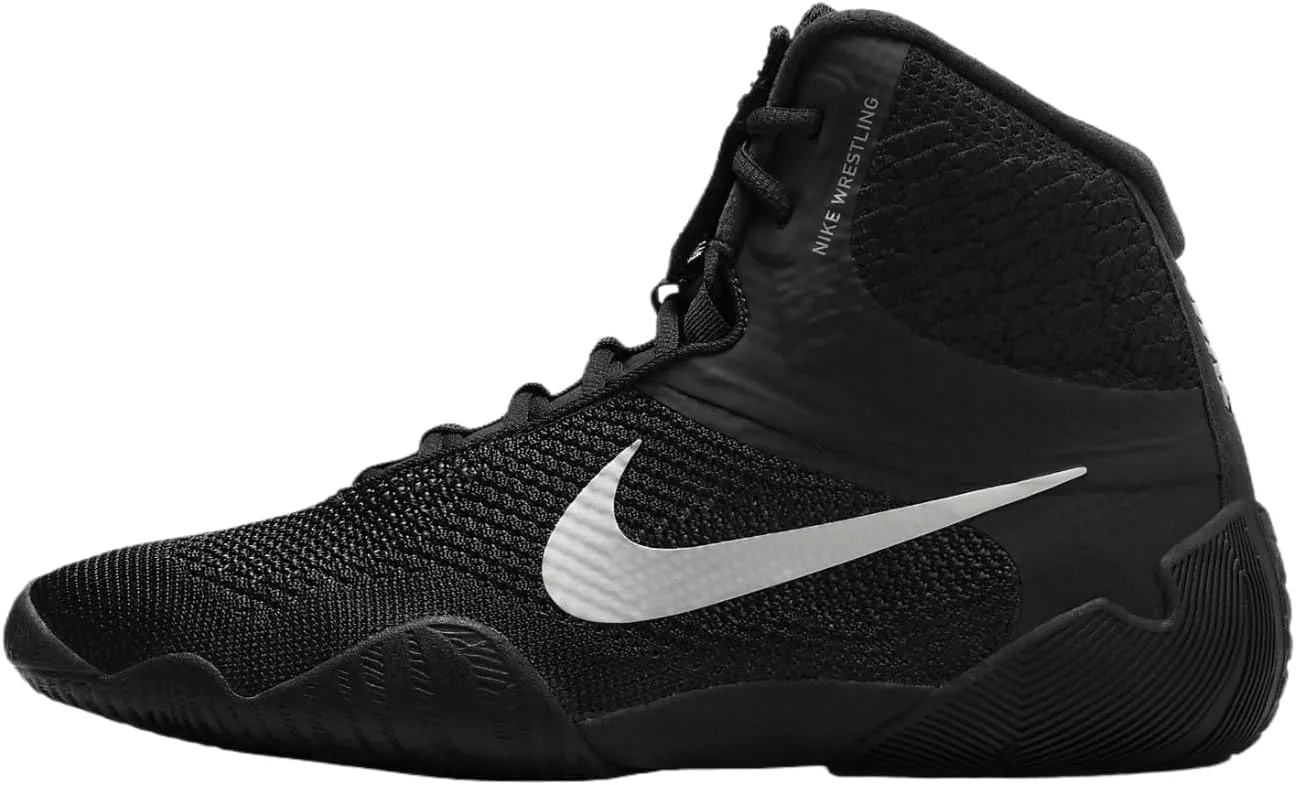 Nike Tawa Men's Wrestling Shoes (CI2952-001, Black/Black/Metallic Silver) Size 13