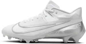 Nike Vapor Edge Elite 360 2 Men's Football Cleats (DA5457-101,White/Metallic Silver-Pure Platinum) Size 8.5