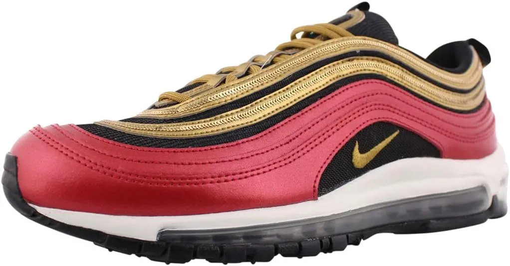 Nike Women's Air Max 97, University Red/Metallic Gold, 7.5