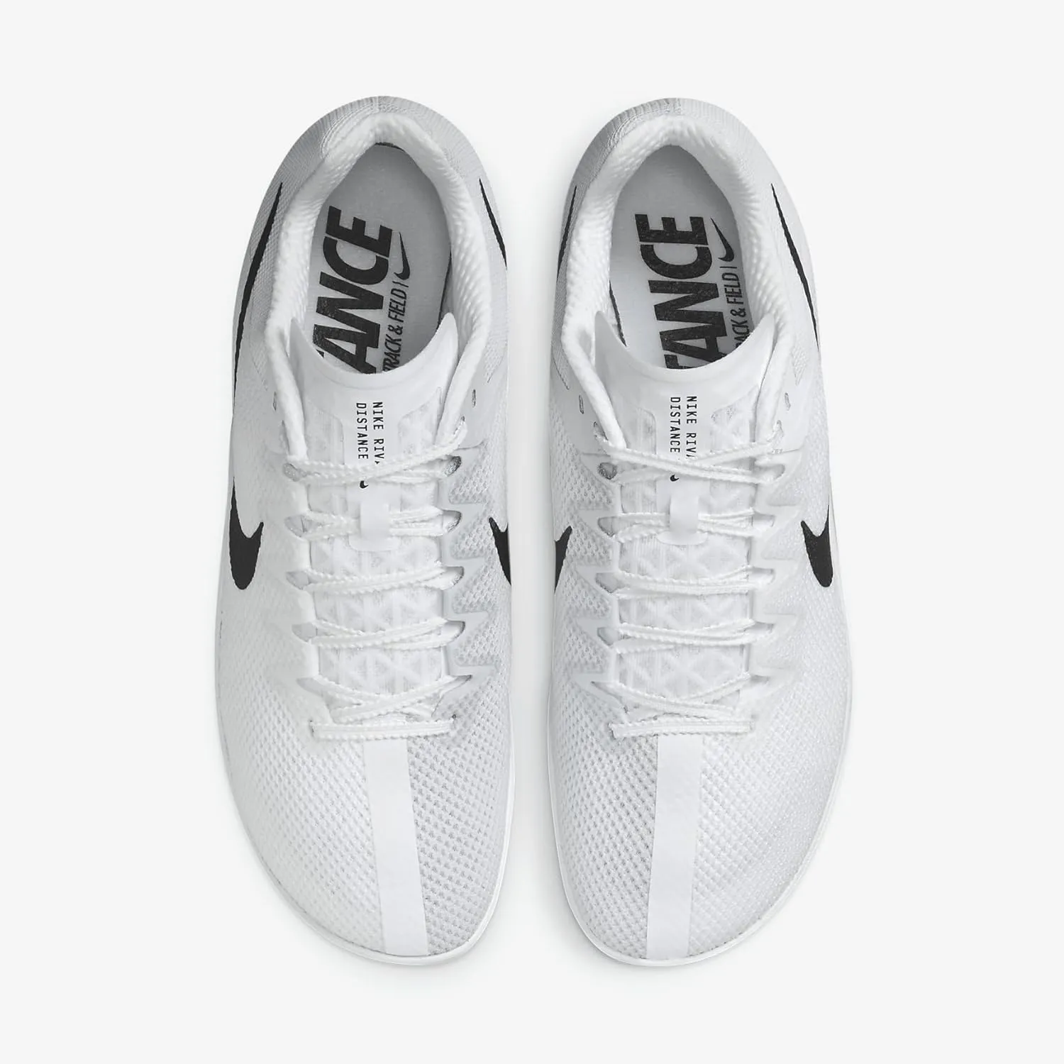 Nike Zoom Rival Track & Field Distance Spikes (FZ9653-100, White/Metallic Silver/Black)
