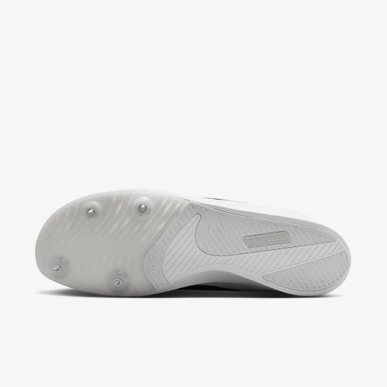 Nike Zoom Rival Track & Field Distance Spikes (FZ9653-100, White/Metallic Silver/Black)