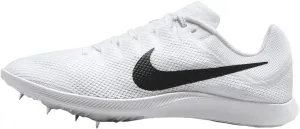 Nike Zoom Rival Track & Field Distance Spikes (FZ9653-100, White/Metallic Silver/Black)