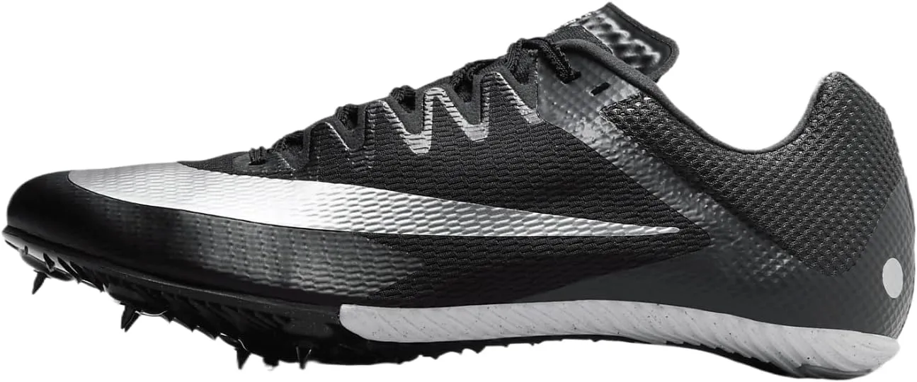 Nike Zoom Rival Track & Field Sprinting Spikes (FZ9663-001, Black/Black/Metallic Silver) Size 14