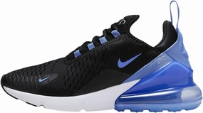 Nike Air Max 270 Women's Shoes (AH6789-015, Black/Metallic Silver/Royal Pulse) Size 5