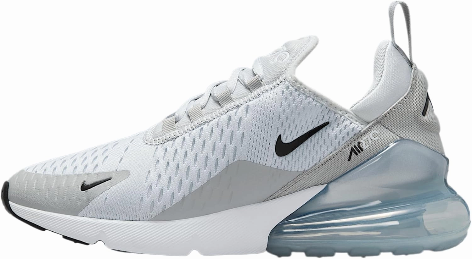 Nike Air Max 270 Women's Shoes (AH6789-018, Pure Platinum/Light Smoke Grey/Metallic Silver/Black)