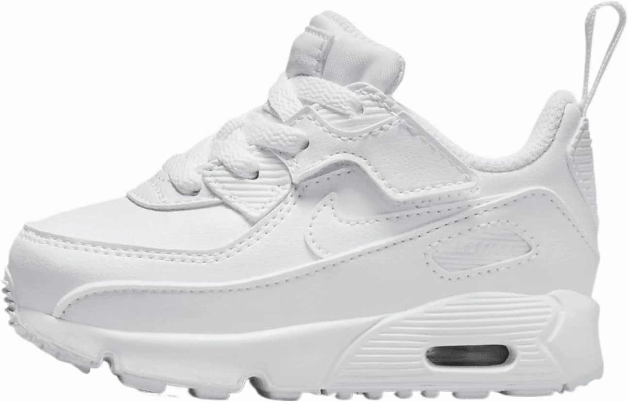 Nike Air Max 90 EasyOn Baby/Toddler Shoes (HF6359-102, Shown: White/Metallic Silver/White) Size 7