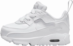 Nike Air Max 90 EasyOn Baby/Toddler Shoes (HF6359-102, Shown: White/Metallic Silver/White) Size 7