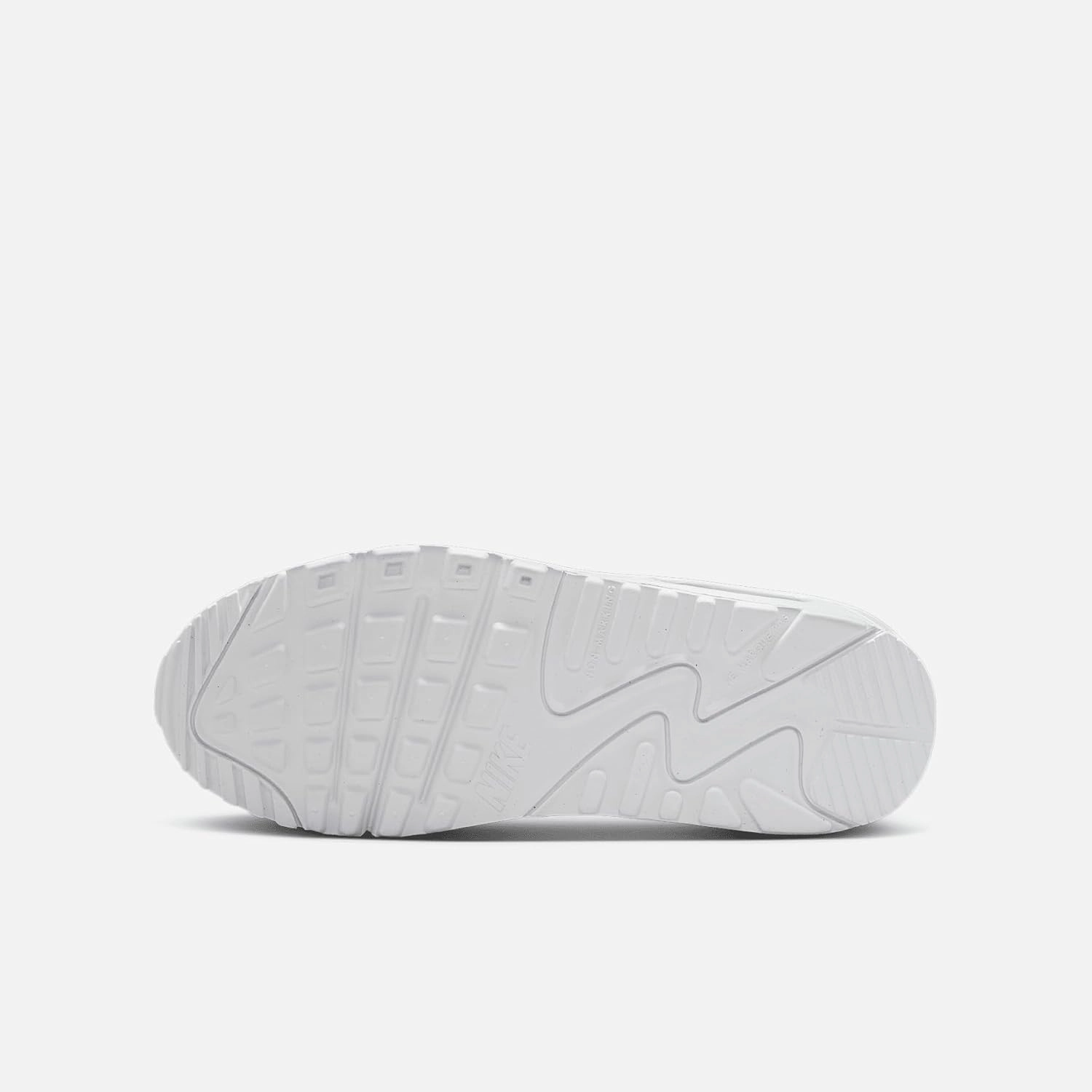 Nike Air Max 90 LTR Big Kids’ Shoes (CD6864-133, White/Metallic Silver/White/White)