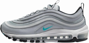 NIKE Air Max 97 Womens Running Shoes (Silver/Blue), 5