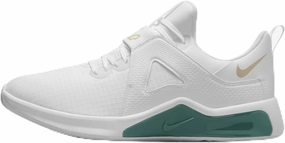 Nike Air Max Bella TR 5 Women's Workout Shoes (DD9285-106, White/Bicoastal/Metallic Gold Grain) Size 8.5