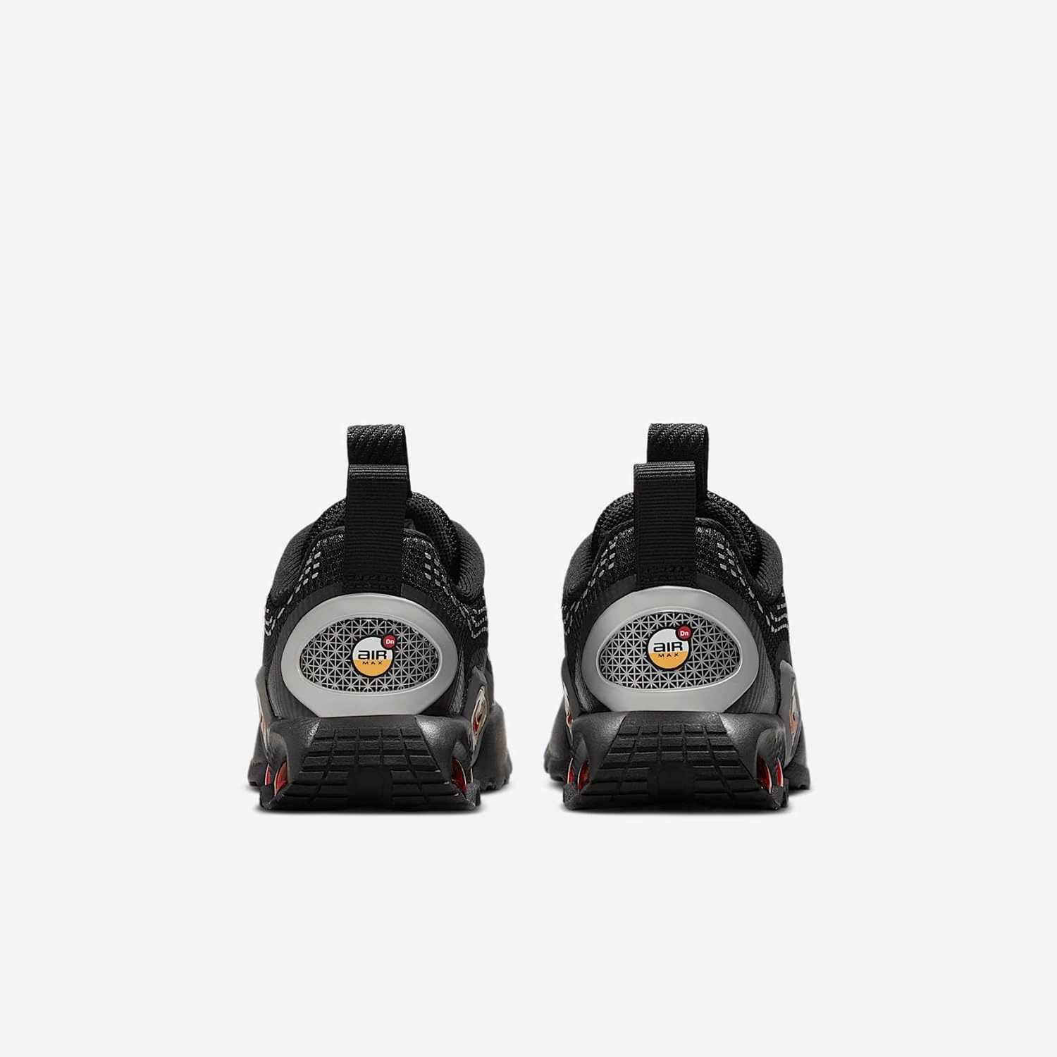 Nike Air Max Dn Baby/Toddler Shoes (FN4452-009, Black/Black/Metallic Silver/University Red)