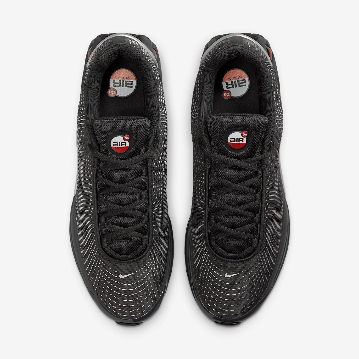 Nike Air Max Dn Shoes (DV3337-016, Black/Black/Metallic Silver/University Red)