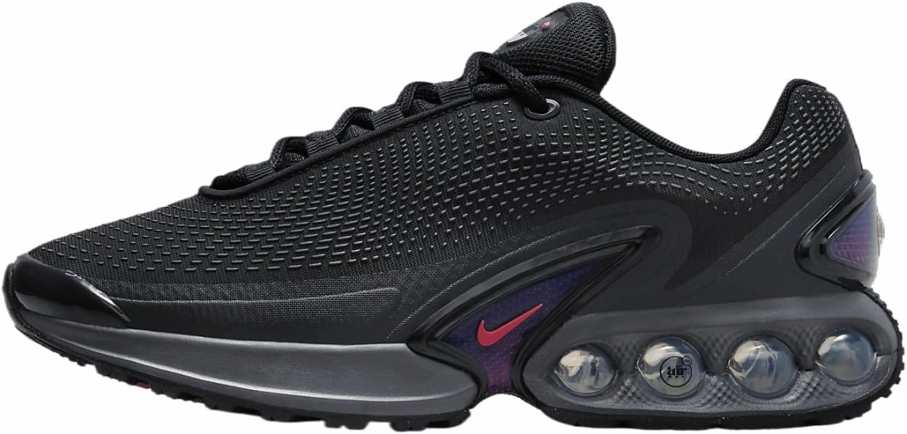 Nike Air Max Dn Shoes Women's Shoes (FJ3145-001, Anthracite/Dark Smoke Grey/Metallic Silver/Light Crimson) Size 7