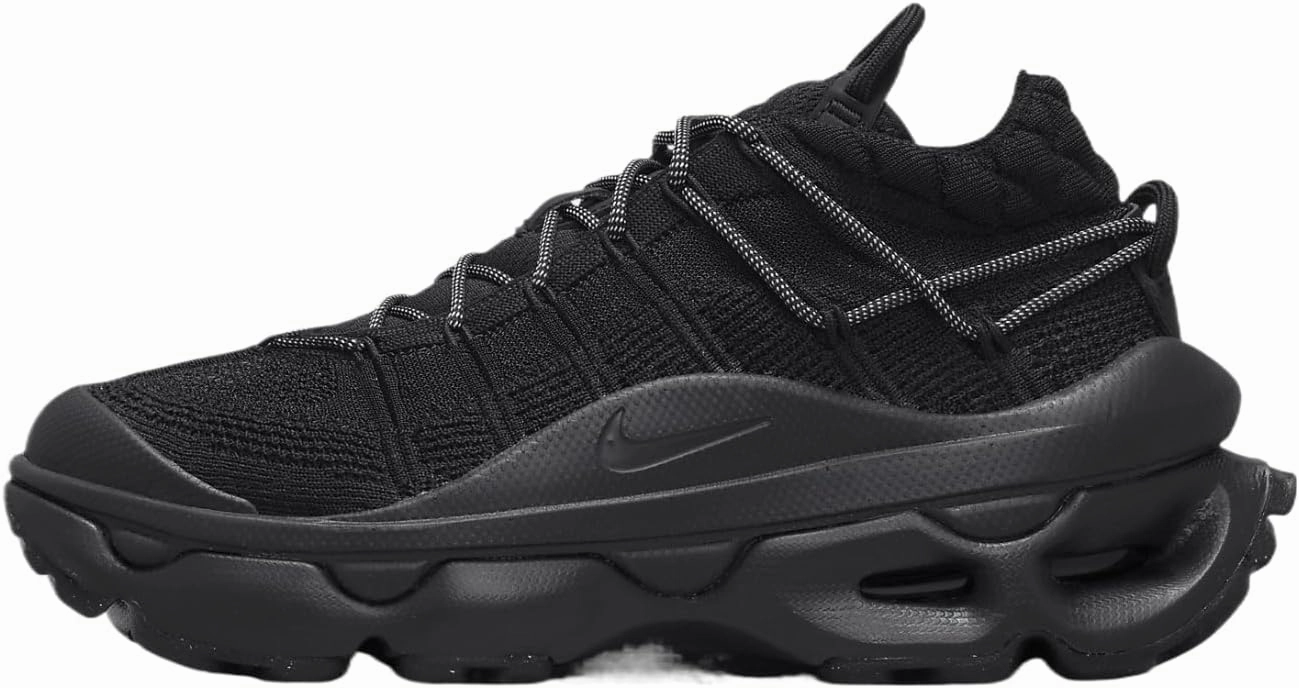 Nike Air Max Flyknit Venture Women's Shoes (FD2110-005, Black/Black/Metallic Silver) Size 7.5