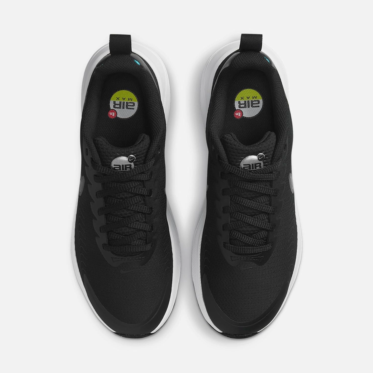 Nike Air Max Nuaxis Women's Shoes (HF1233-003, Black/White/Metallic Silver/Metallic Dark Grey)