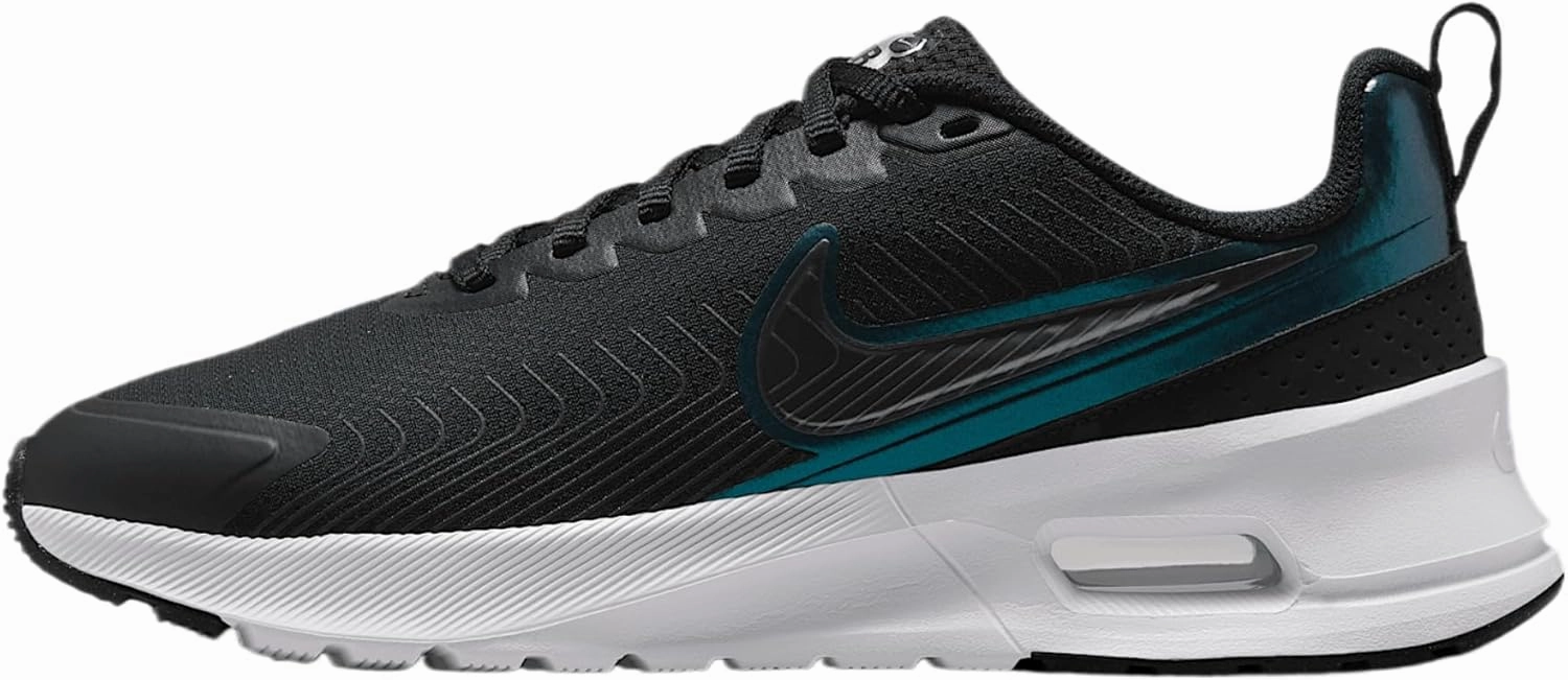 Nike Air Max Nuaxis Women's Shoes (HF1233-003, Black/White/Metallic Silver/Metallic Dark Grey)