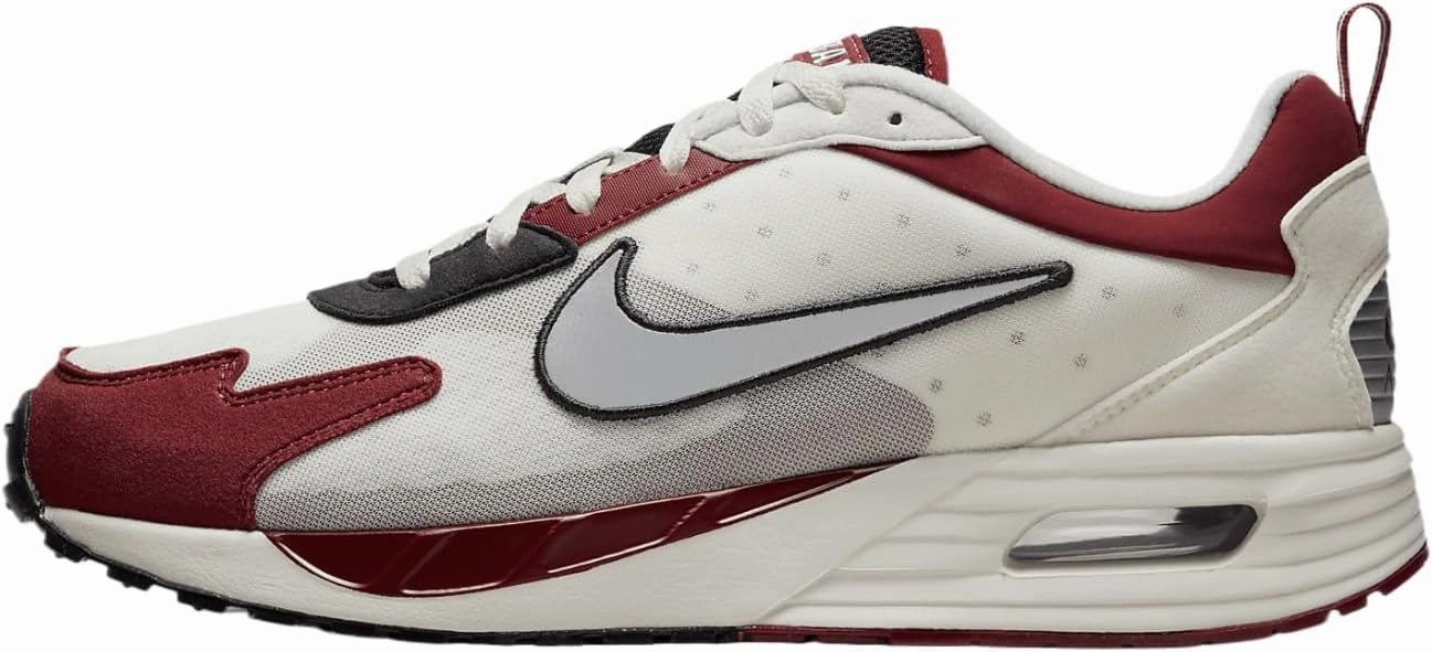 Nike Air Max Solo Men's Shoes (FZ4832-001, Black/Phantom/Team Crimson/Metallic Silver) Size 9.5
