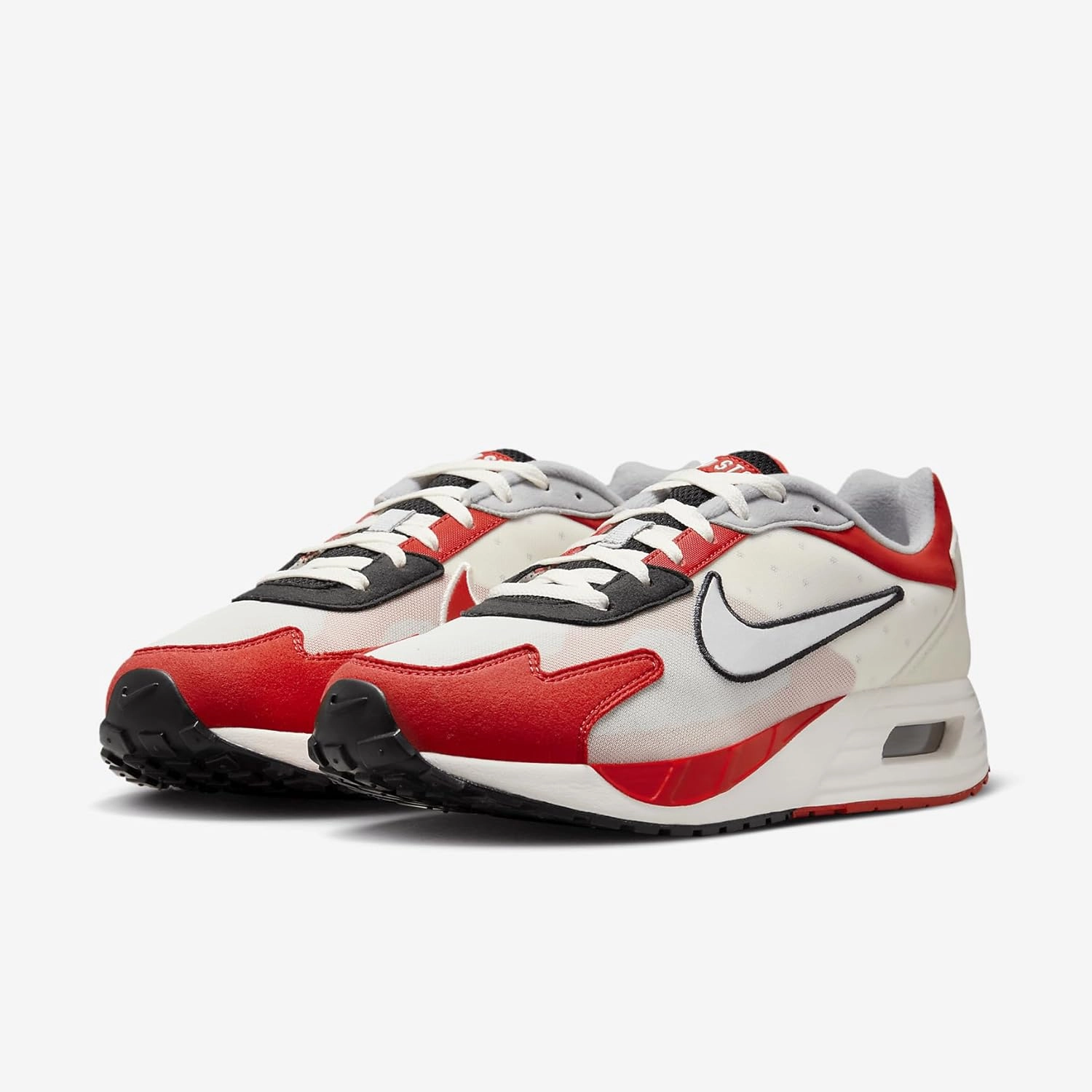 Nike Air Max Solo Men's Shoes (FZ4839-001, Black/Phantom/University Red/Metallic Silver)