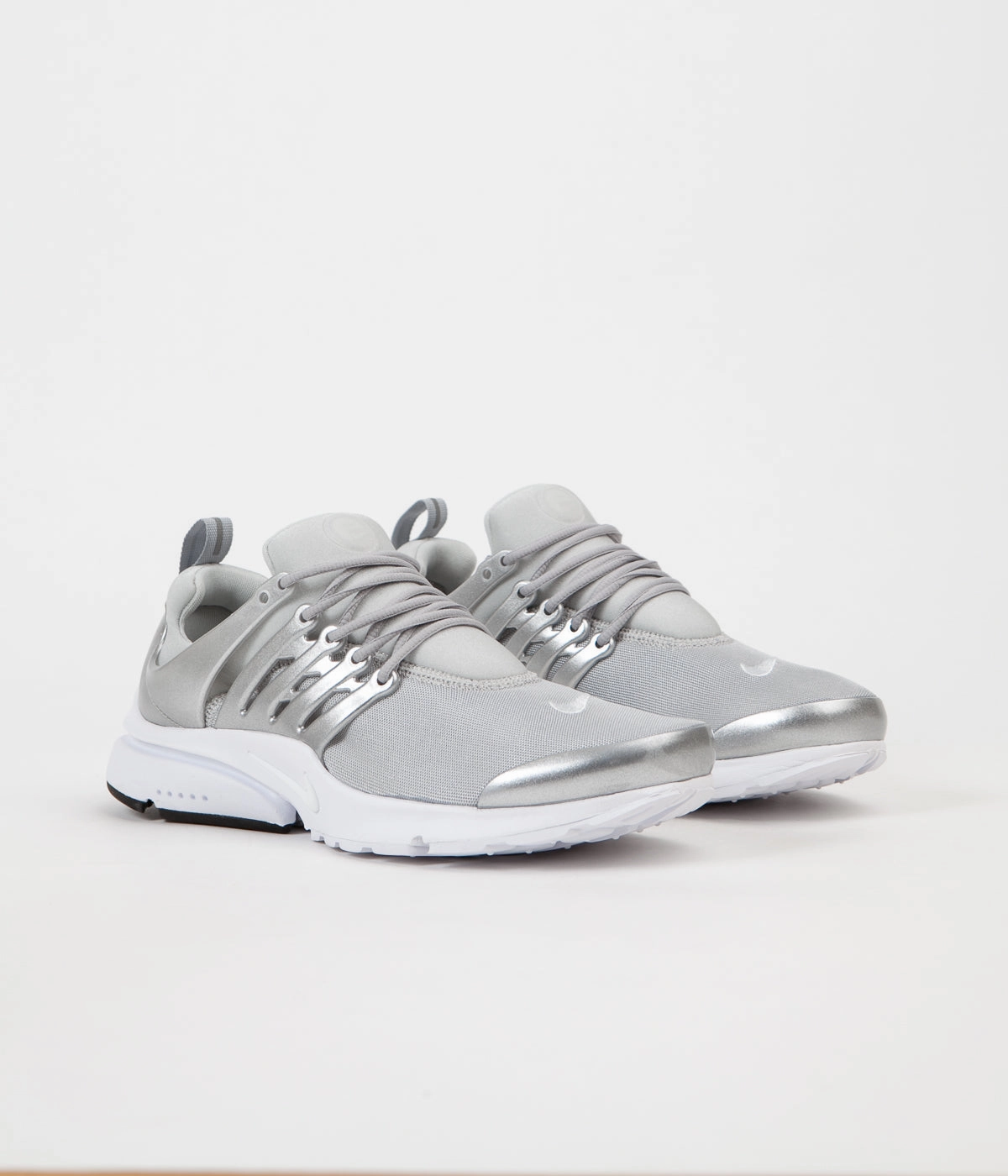 Nike Air Presto Premium Shoes - Metallic Silver / Pure Platinum - White
