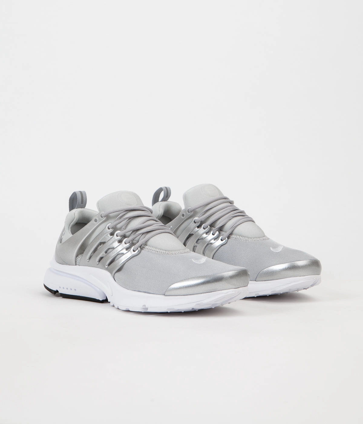 Nike Air Presto Premium Shoes - Metallic Silver / Pure Platinum - White