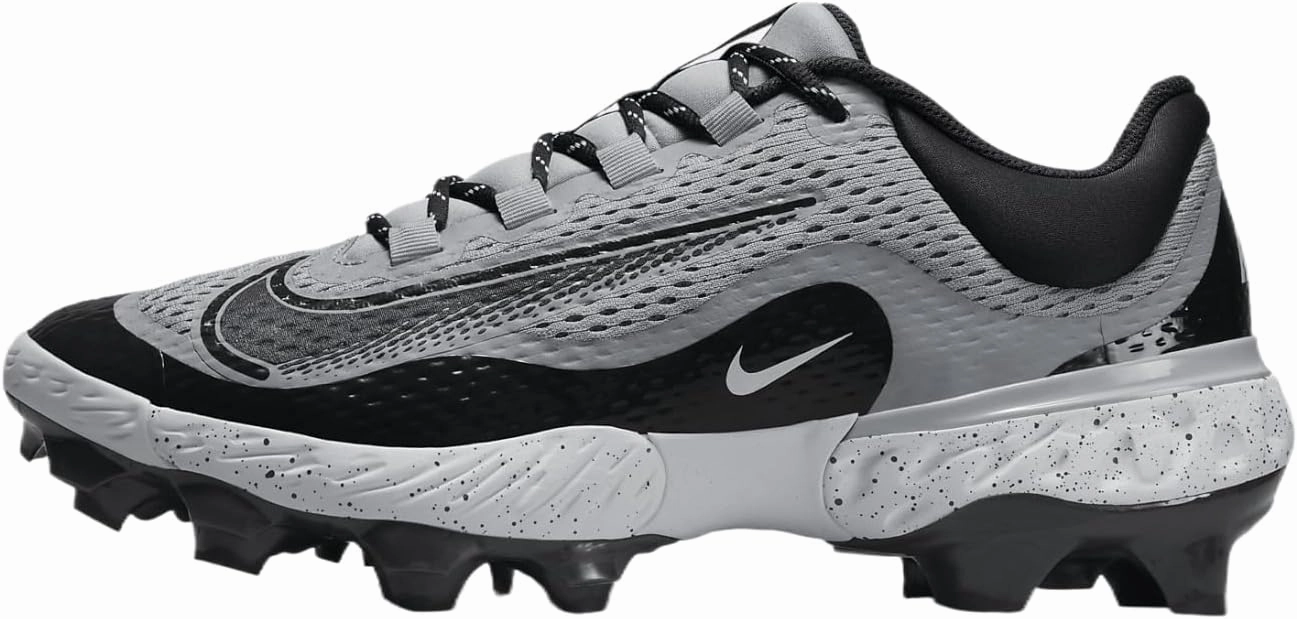 Nike Alpha Huarache Elite 4 Low MCS JRD Baseball Cleats (FZ1362-400, Midnight Navy/Midnight Navy/Metallic Gold)