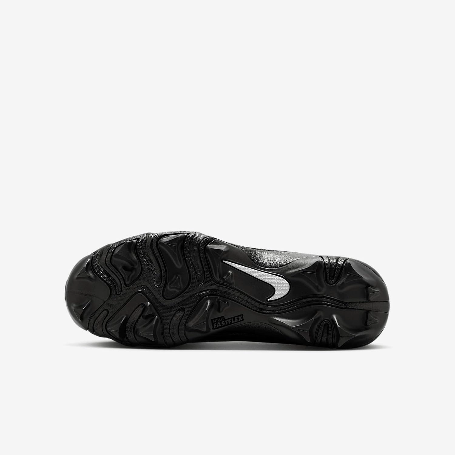 Nike Alpha Menace 4 Shark Big Kids' Football Cleats (Wide) (FQ4016-002, Black/Metallic Silver)