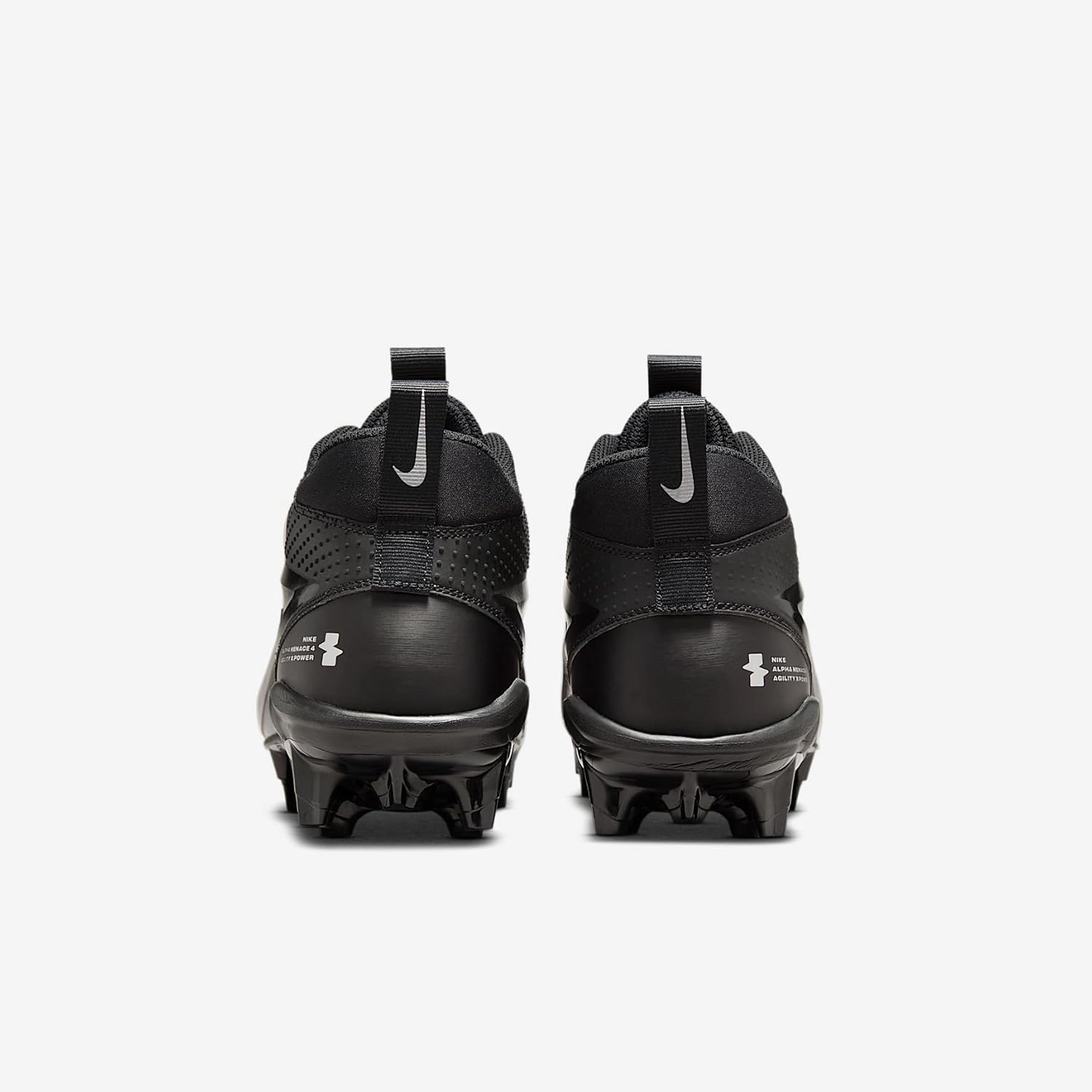 Nike Alpha Menace 4 Varsity Football Cleats (Black/Metallic Silver)