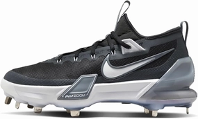 Nike Force Zoom Trout 9 Elite Baseball Cleats (FB2906-003, Black/Anthracite/White/Metallic Silver)