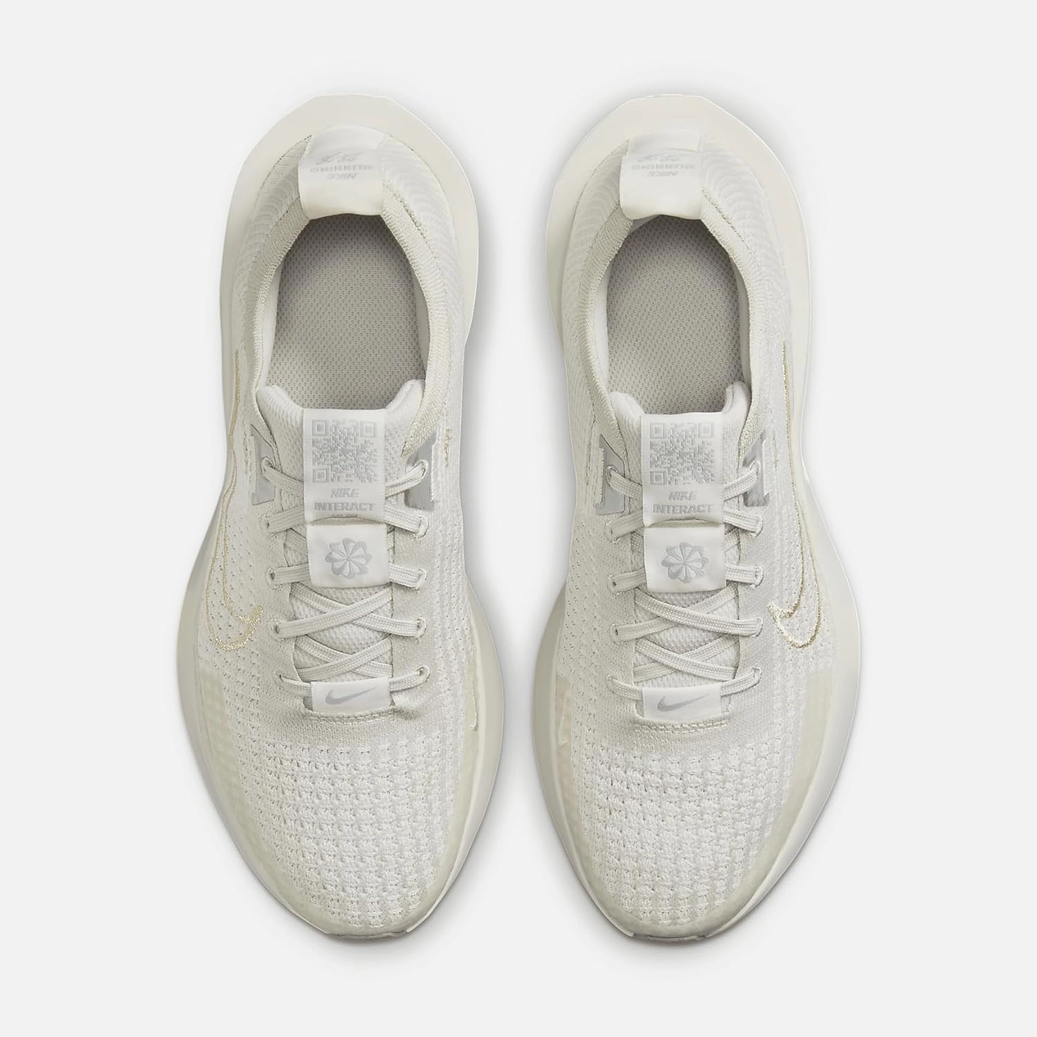 Nike Interact Run Women's Road Running Shoes (FD2292-009, Light Bone/Sail/Phantom/Metallic Gold)