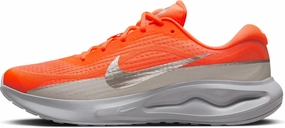 Nike Journey Run PRM Men's Road Running Shoes (HQ2936-800, Hyper Crimson/Wolf Grey/Safety Orange/Metallic Silver)