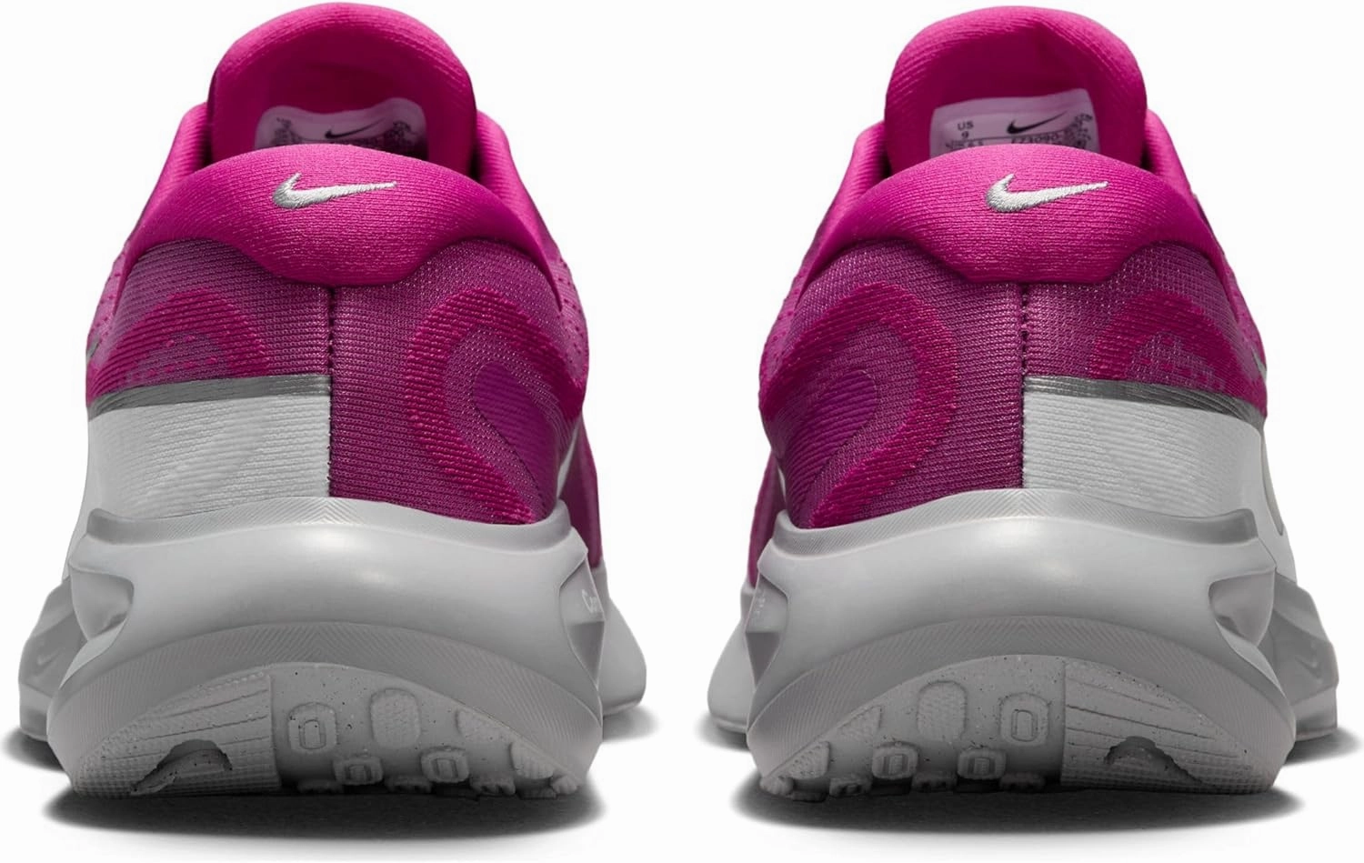 Nike Journey Run PRM Women's Road Running Shoes (FZ3090-500, Hot Fuchsia/Wolf Grey/Metallic Silver)