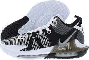 Nike Lebron Witness 7 Basketball Shoes Size - 10.5 White/Metallic Silver-black