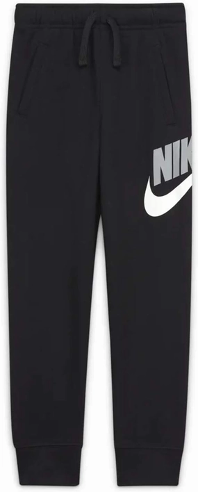 Nike Little Kids Club Fleece Jogger Pants Sportswear Size 4, 5, 6, 7 (Black/Metallic Gold, 6)
