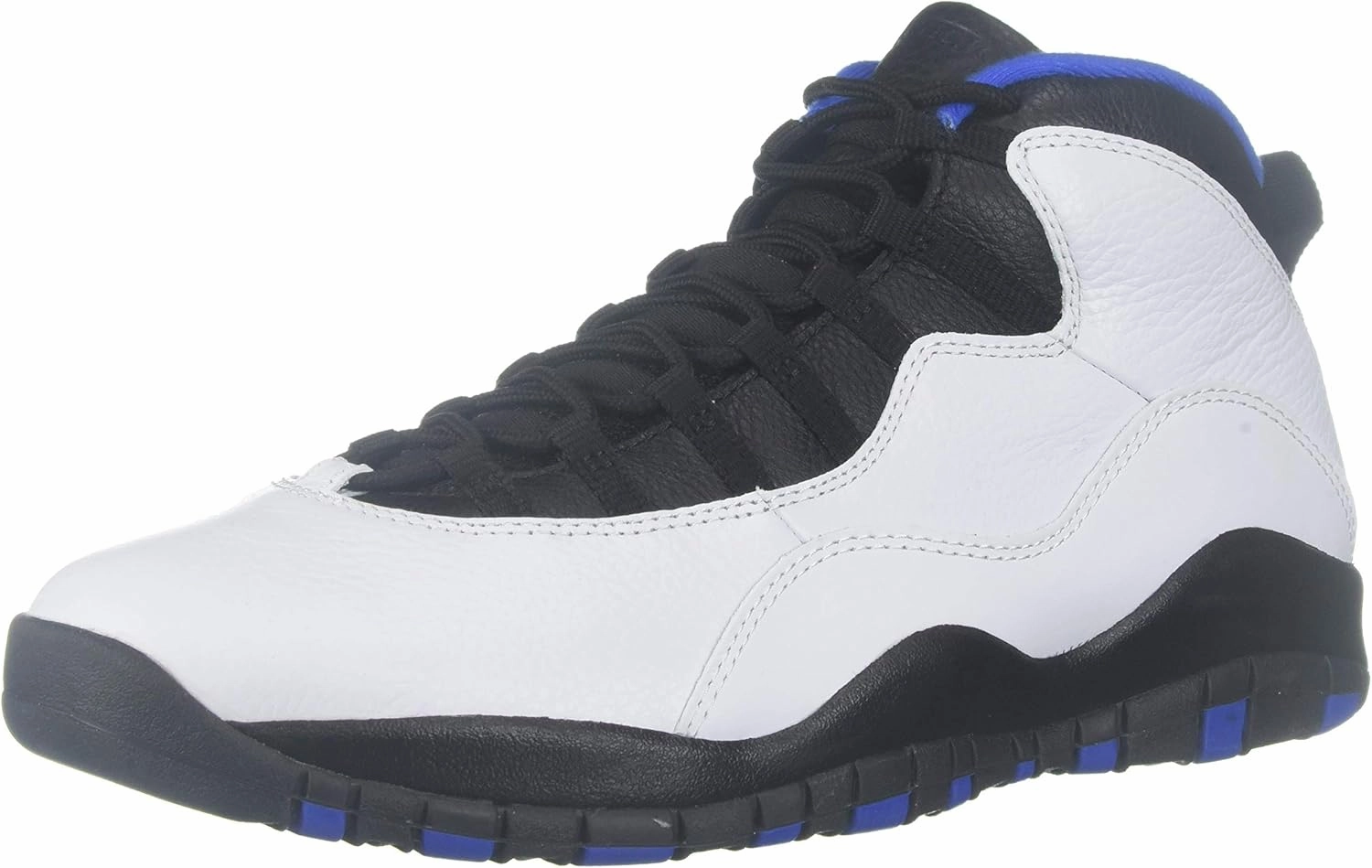 Nike Men's Air Jordan 10 Retro White/Royal/Metallic Silver/Black 310805-108 (Size: 12)
