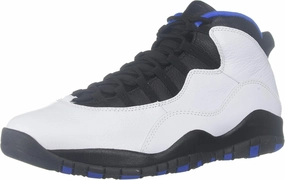 Nike Men's Air Jordan 10 Retro White/Royal/Metallic Silver/Black 310805-108 (Size: 12)