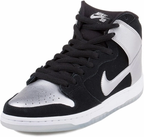 NIKE Men's Dunk High Pro SB, Black/Metallic Silver/Black, 11.5 M US