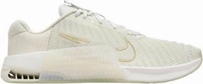 Nike Metcon 9 AMP Women's Workout Shoes (FJ1571-001, Sea Glass/Summit White/Olive Aura/Metallic Gold Star) Size 13