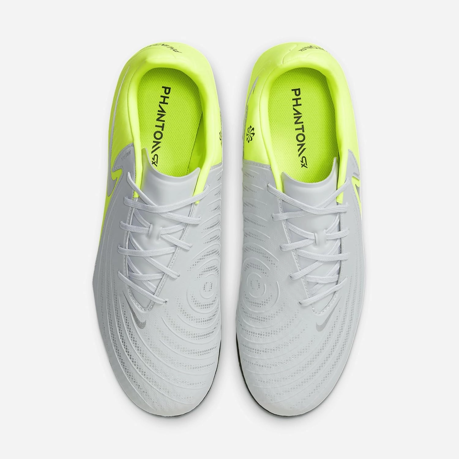 Nike Phantom GX 2 Academy AG Low-Top Soccer Cleats (FJ2552-003, Metallic Silver/Volt/Black)