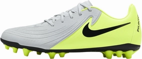 Nike Phantom GX 2 Academy AG Low-Top Soccer Cleats (FJ2552-003, Metallic Silver/Volt/Black)