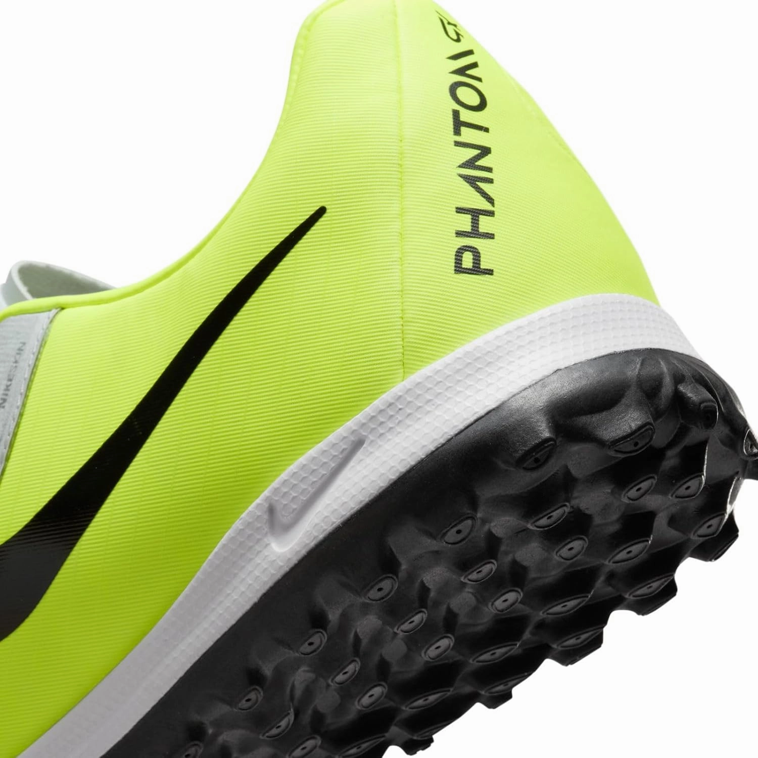 Nike Phantom GX 2 Academy TF Low-Top Soccer Shoes (FJ2577-003, Metallic Silver/Volt/Black)