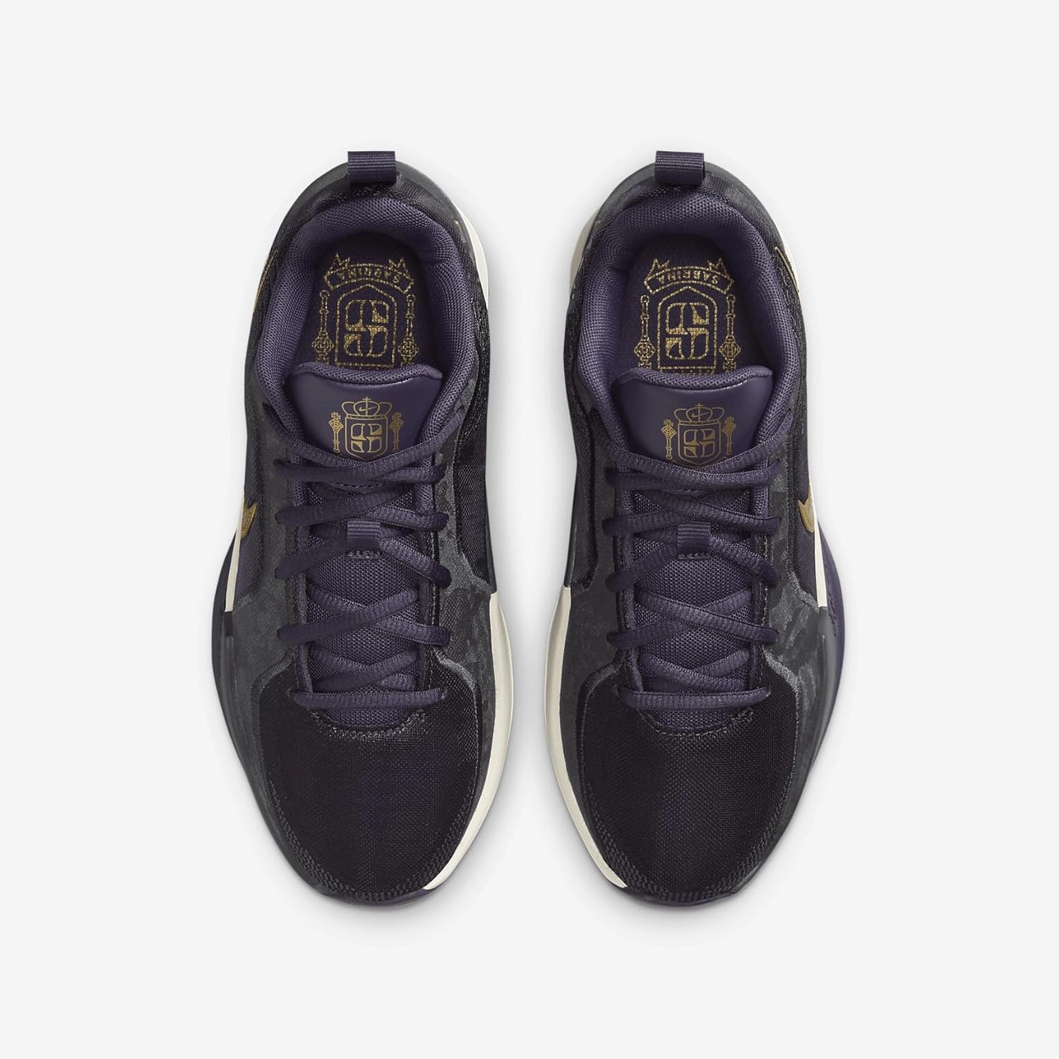 Nike Sabrina 2 Big Kids' Basketball Shoes (FZ7302-500, Dark Raisin/Anthracite/Pale Ivory/Metallic Gold)