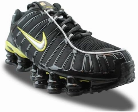 Nike Shox TL Men's Shoes (CN0151-002, Black/Dynamic Yellow/Metallic Silver)