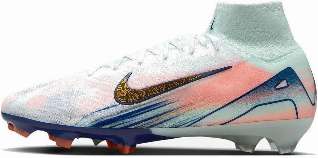 Nike Superfly 10 Elite Mercurial Dream Speed FG High-Top Soccer Cleats (FZ1385-300, Barely Green/Crimson Pulse/Metallic Gold Coin)