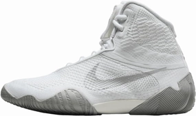 Nike Tawa Men's Wrestling Shoes (CI2952-100, White/White/Metallic Silver) Size 10.5