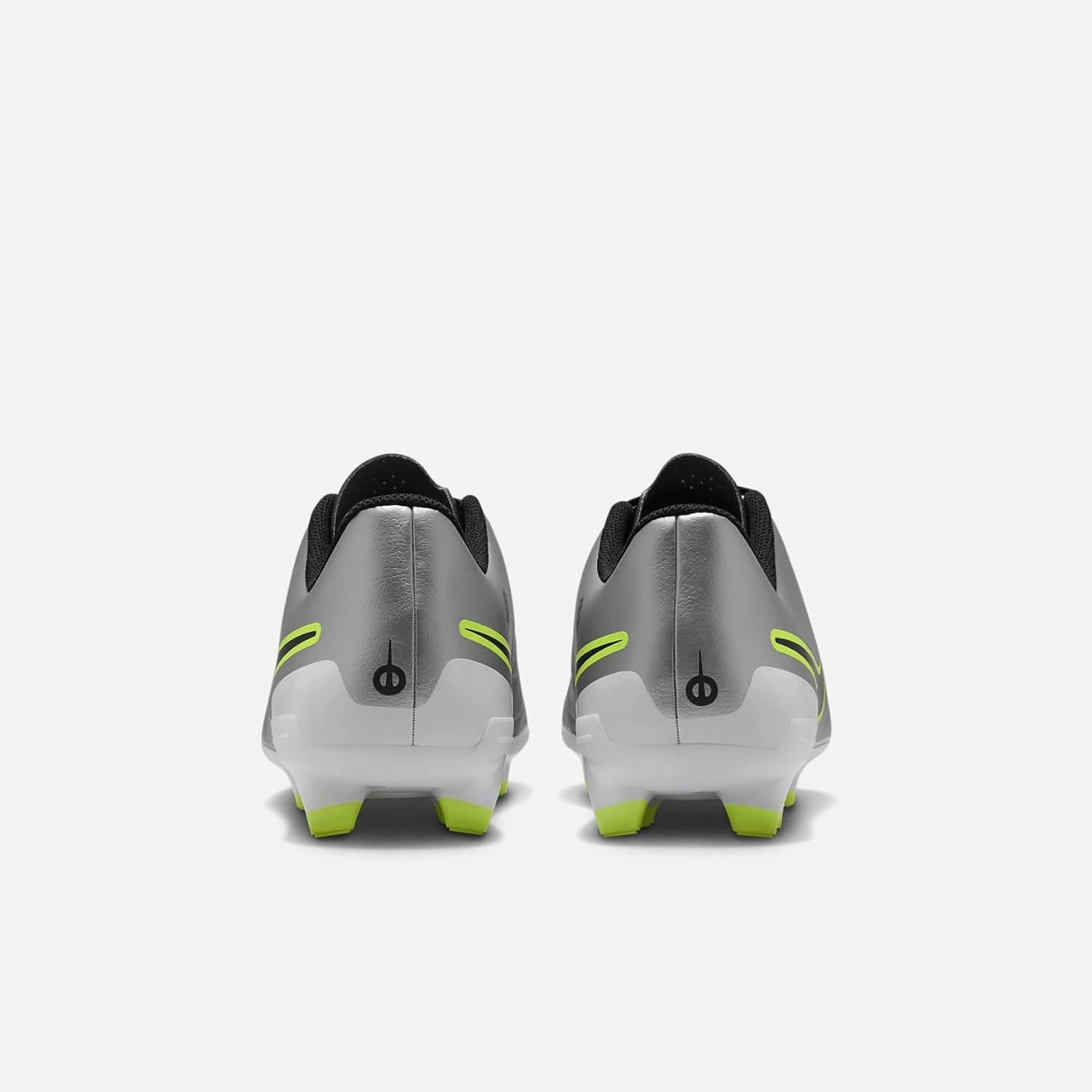 Nike Tiempo Legend 10 Club Multi-Ground Low-Top Soccer Cleats (DV4344-001, Metallic Silver/Volt/Black)