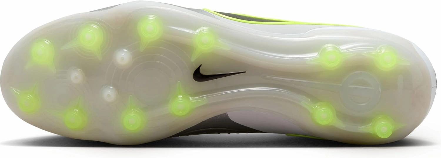 Nike Tiempo Legend 10 Elite Artificial-Grass Soccer Cleats (DV4330-001, Metallic Silver/Volt/Black)