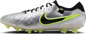 Nike Tiempo Legend 10 Elite Artificial-Grass Soccer Cleats (DV4330-001, Metallic Silver/Volt/Black)